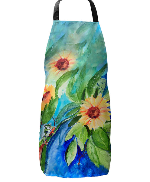 Sunflower and Frog Apron