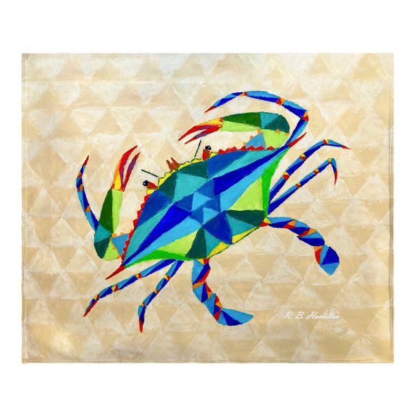 Geometric Crab Fleece Throw
