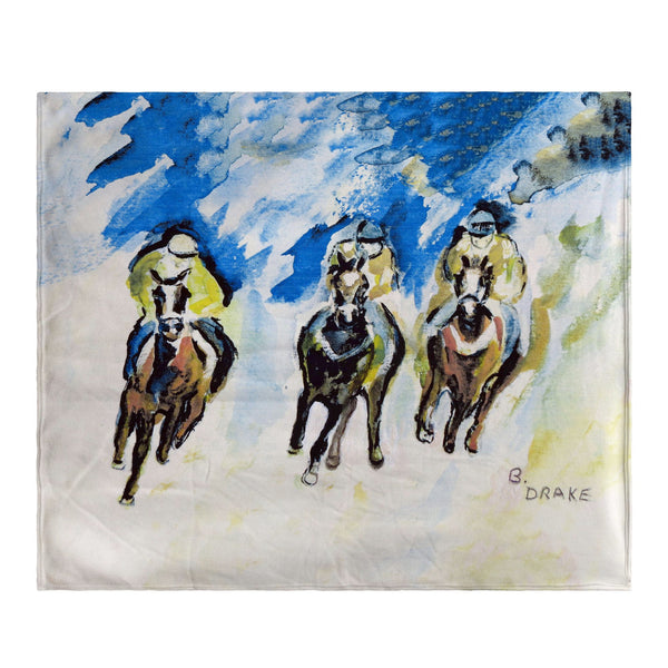Three Racing Fleece Throw