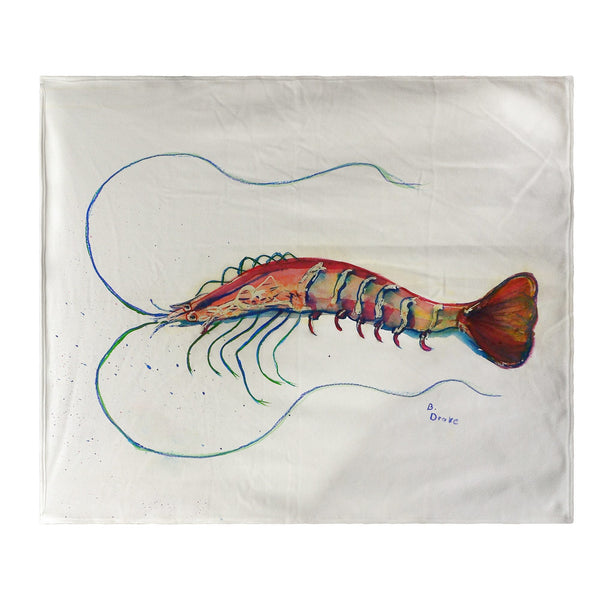 Betsy's Shrimp Fleece Throw