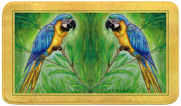 Blue Macaw Bath Mat