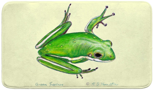 Green Treefrog Bath Mat