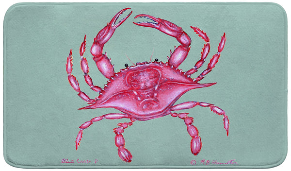 Pink Crab Bath Mat