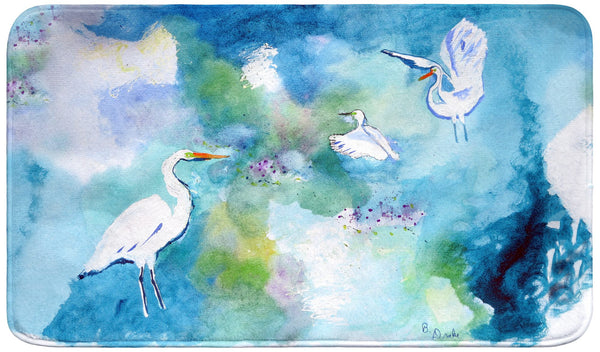 Three Egrets Bath Mat