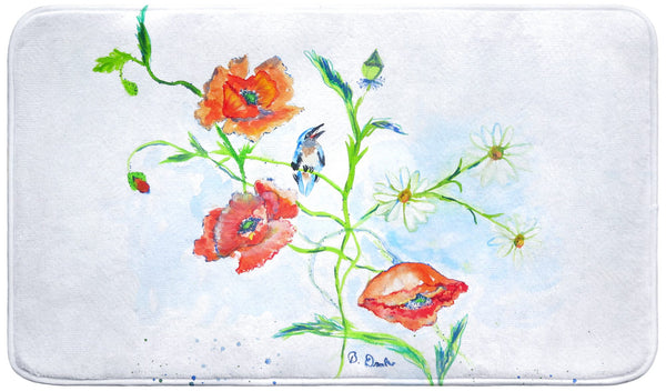 Poppies & Daisies Bath Mat