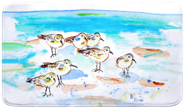 Seven Sanderlings Bath Mat