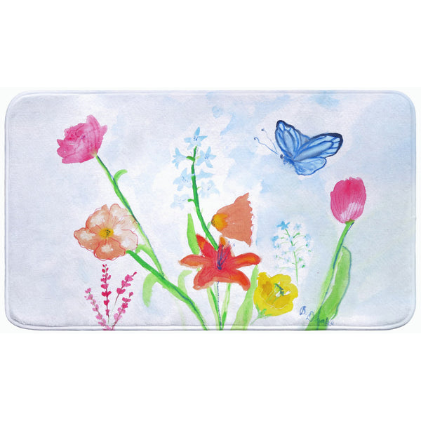 Pastel Garden Bath Mat