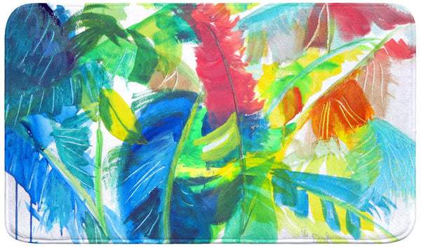 Abstract Palms Bath Mat