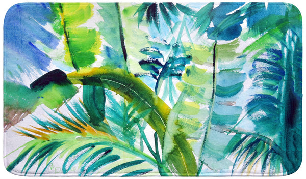 Jungle Greens Bath Mat