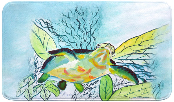 Smiling Sea Turtle Bath Mat