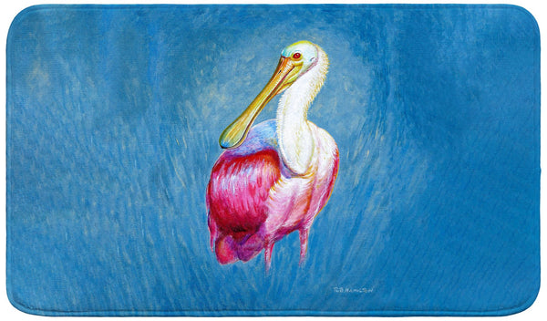 Spoonbill Portrait Bath Mat