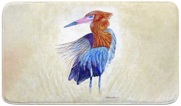 Reddish Egret Portrait Bath Mat