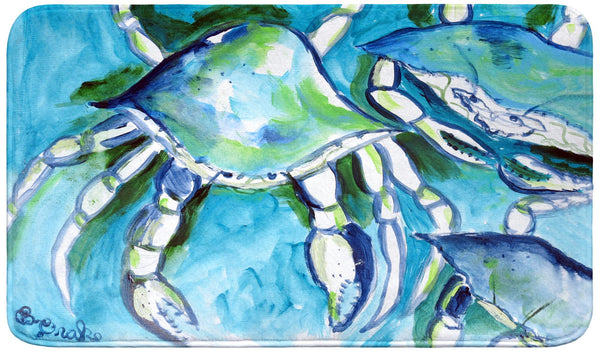 White Crabs Bath Mat