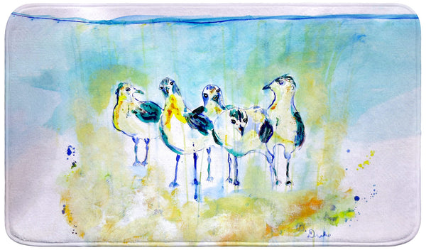 Abstract Gulls II Bath Mat
