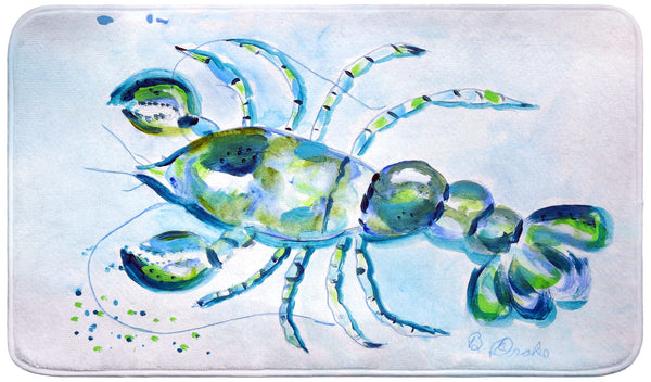Blue Crayfish Bath Mat
