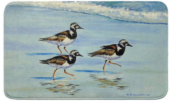 Ruddy Turnstones Bath Mat