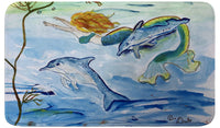 Mermaid & Dolphins Bath Mat