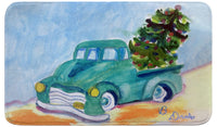 Green Truck Bath Mat