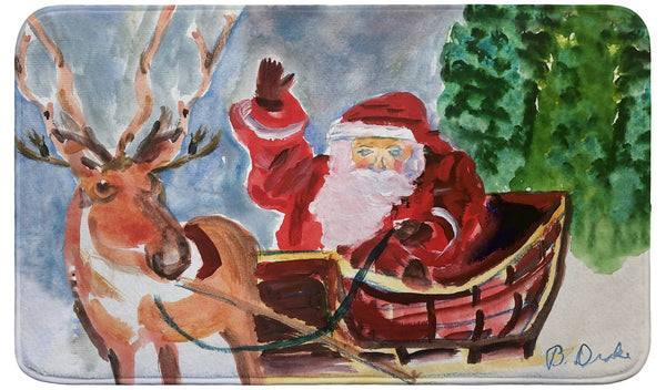 Reindeer & Santa Bath Mat