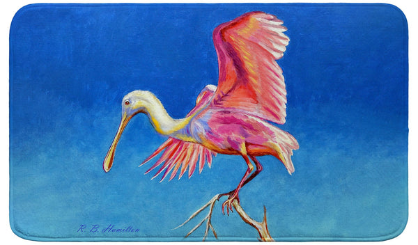 Spoonbill Wings Bath Mat