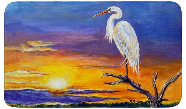Egret Sunset Bath Mat