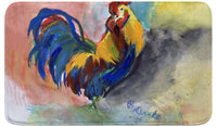 Blue Tail Rooster Bath Mat