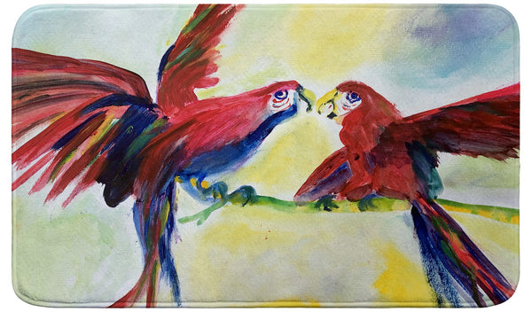 Parrot Gossip Bath Mat