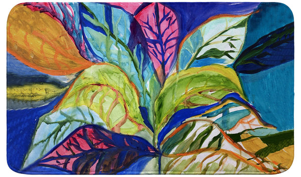 Summer Leaves Bath Mat