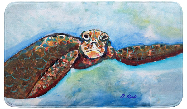 Turtle Looking At Me Bath Mat