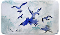 Flocking Gulls Bath Mat