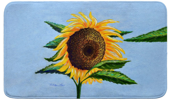 Sleepy Sunflower Bath Mat