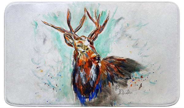 Buck in Fall Bath Mat
