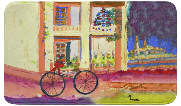 Bike For Christmas Bath Mat