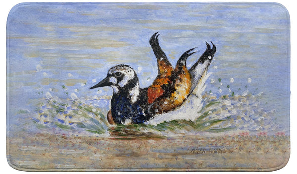 Beach Bird Bath Bath Mat