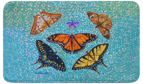 Butterfly Arrangement Bath Mat