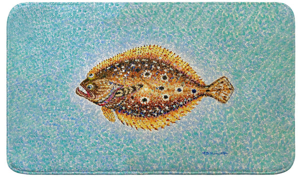 Pointillist Flounder Bath Mat