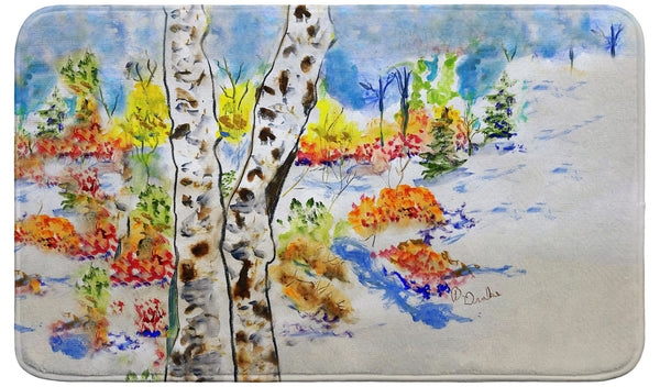 White Birch Bath Mat