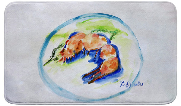 Shrimp Plate Bath Mat