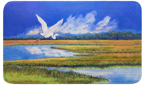 Flying Egret Bath Mat