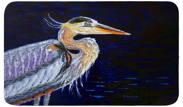 Palette Blue Heron Bath Mat