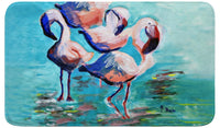 Dancing Flamingos Bath Mat