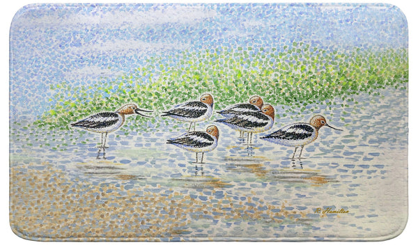 Summer Avocets Bath Mat