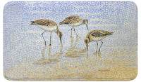 Willet Sandpipers Feeding Bath Mat