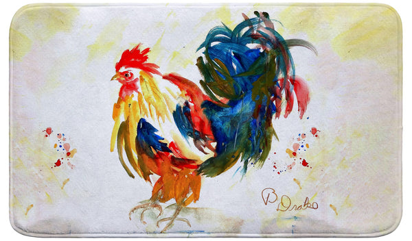 Colorful Rooster Bath Mat