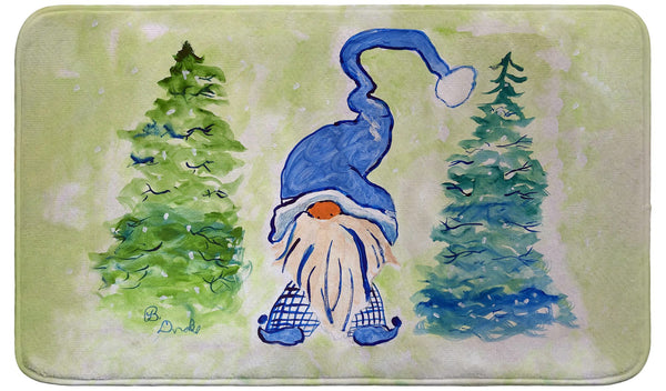 Gnome & Christmas Trees Bath Mat