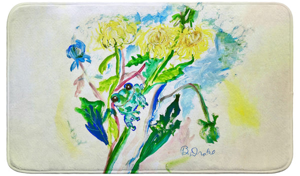 Frog & Flowers Bath Mat