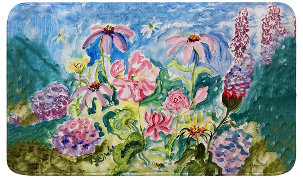 Pink Garden II Bath Mat