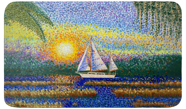 Marsh Sailing II Bath Mat