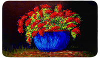 Potted Geraniums Bath Mat
