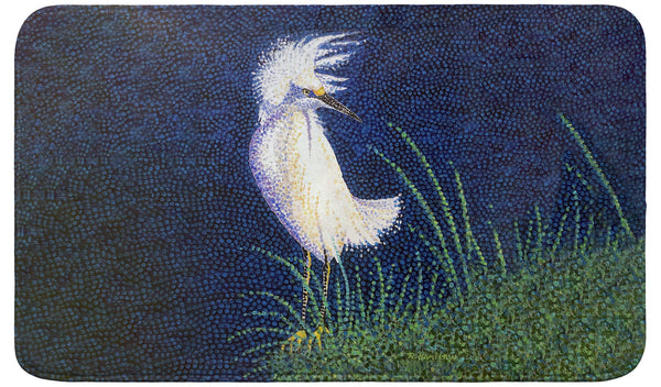 Windy Egret Bath Mat